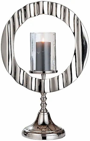 Casablanca by Gilde Windlicht »Kerzenleuchter Circulus silber«, (1 St.) günstig online kaufen