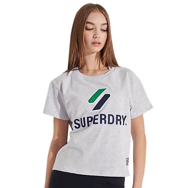 Superdry Sportstyle Classic Kurzarm T-shirt L Ice Marl günstig online kaufen