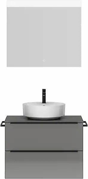 nobilia® Badmöbel-Set »Alvene« vormontiert, mit Soft-Close, 2 Stk. tlg. günstig online kaufen