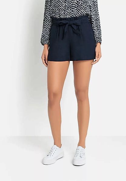 LASCANA Shorts, (mit Bindegürtel), im Paperbag-Stil aus Leinenmix günstig online kaufen