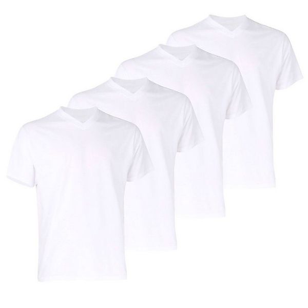 GÖTZBURG T-Shirt mit V-Ausschnitt, kurzarm, Premium-Qualität im 4er Pack günstig online kaufen