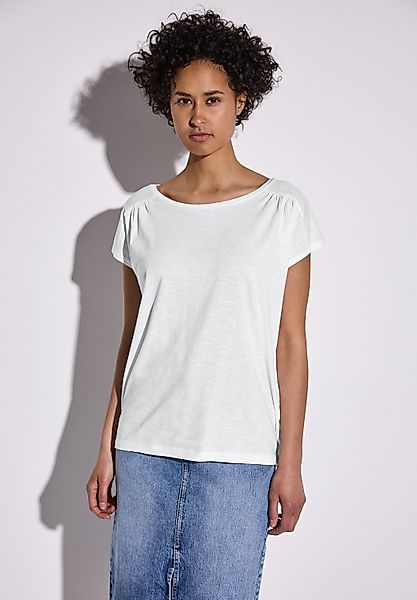 STREET ONE T-Shirt mit Seitlichen Einschlitzen günstig online kaufen