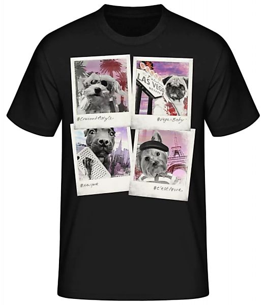 Hunde Polaroids · Männer Basic T-Shirt günstig online kaufen