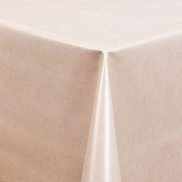 laro Tischdecke Wachstuch-Tischdecken Abwaschbar Uni creme günstig online kaufen