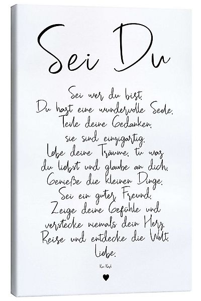 Posterlounge Wandbild Sei Du - ein Gedicht, Ohkimiko, erhältlich als Poster günstig online kaufen