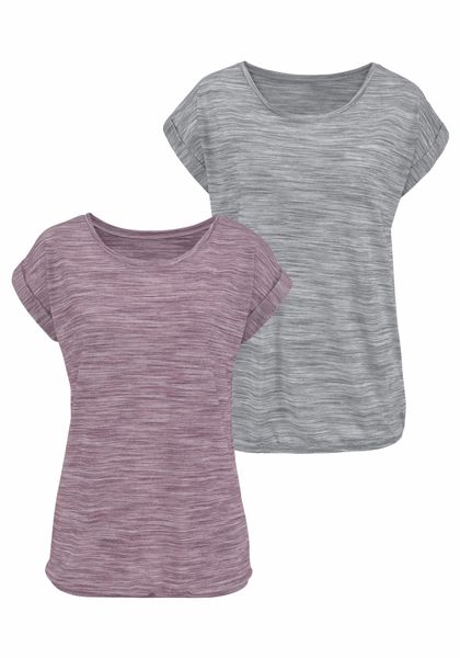 Beachtime Kurzarmshirt mit Struktureffekt (2er-Pack) aus günstig online kaufen