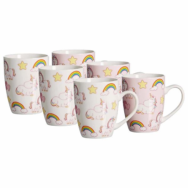 Ritzenhoff & Breker Becher "Becher Unicorn 350 ml 6er Set bunt" günstig online kaufen