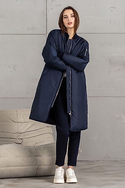 SENSES.THE LABEL Langjacke mit Two-Way-Zipper günstig online kaufen