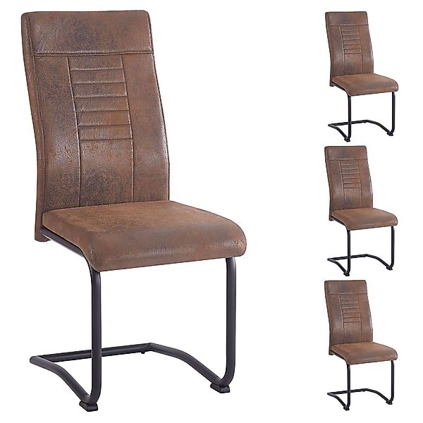 CARO-Möbel Esszimmerstuhl ALBA (4 St), Küchen günstig online kaufen