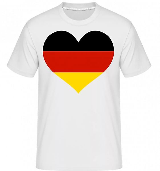 Deutschland Fahne Herz · Shirtinator Männer T-Shirt günstig online kaufen