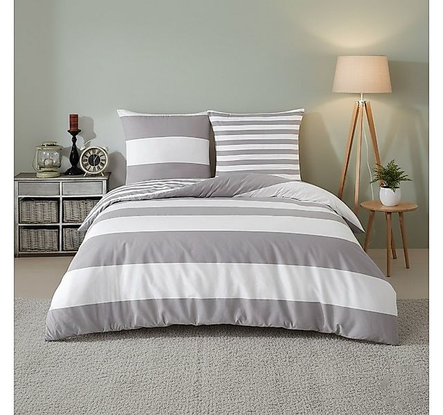 Buymax Bettwäsche Aspara Bettbezug Set 100% Baumwolle, Renforcé, 3 teilig, günstig online kaufen