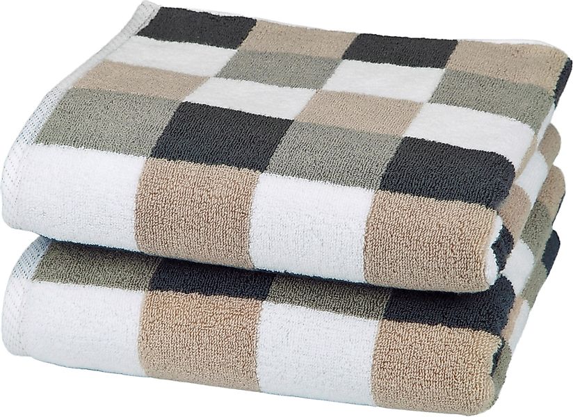ROSS Handtücher Würfelfond, Frottier (Set, 2-St), günstig online kaufen