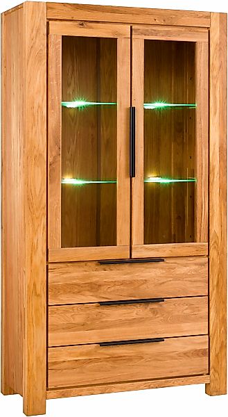 Home affaire Vitrine Glastüren m. Dämpfern, Schubladen m. Selbsteinzug, Sch günstig online kaufen