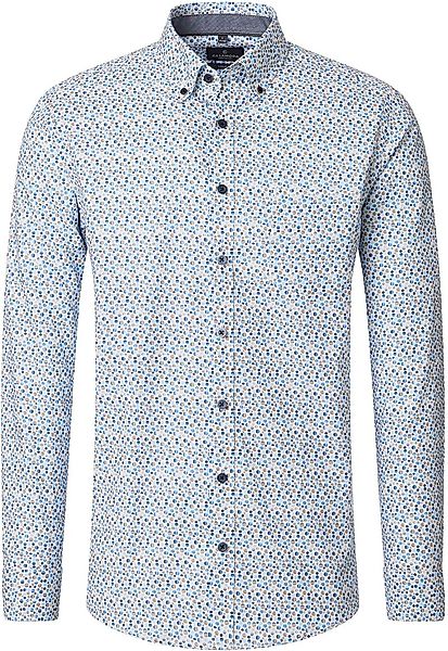 Casa Moda Freizeithemd Dots Blau - Größe 4XL günstig online kaufen