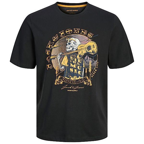 Jack&Jones T-Shirt mit Skull-Print Farbe schwarz Größe: 3XL günstig online kaufen