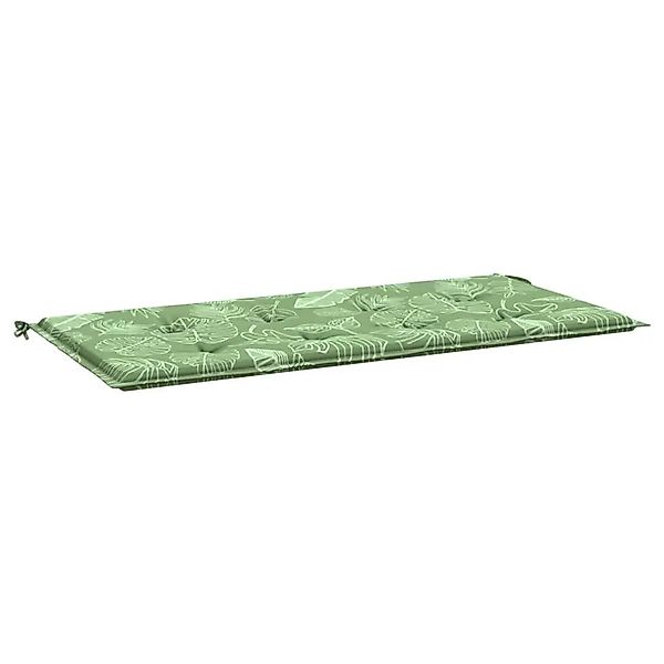 vidaXL Gartenbank-Auflage Blattmuster 120x50x4 cm Oxford-Gewebe 361139 günstig online kaufen