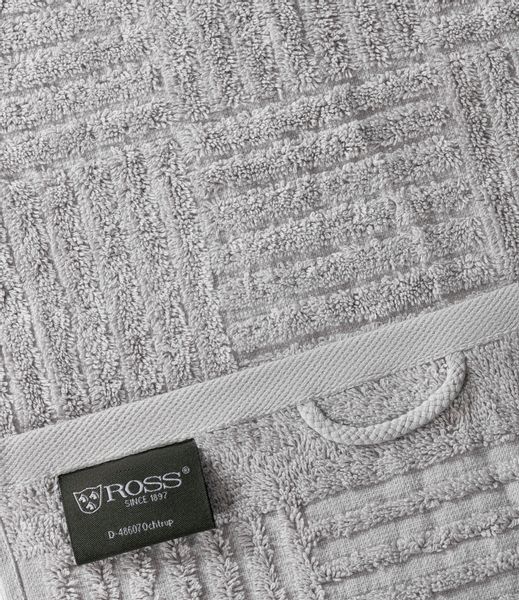 ROSS Duschtuch "CARRE" 100% Baumwolle, Rippenstruktur, große Farbauswahl günstig online kaufen