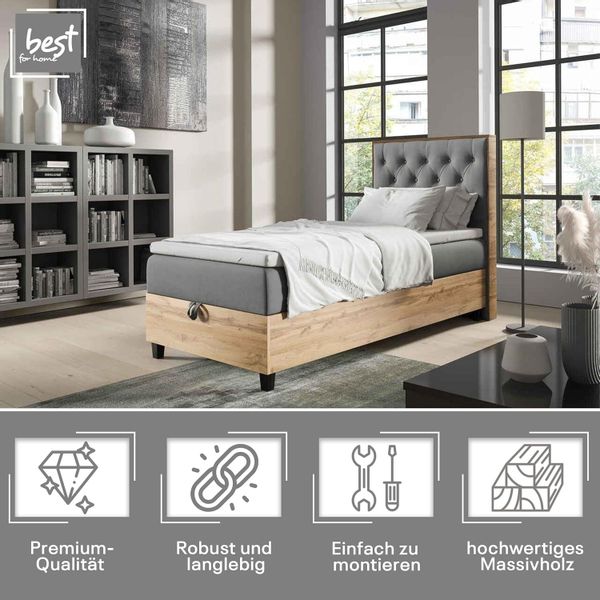 Best for Home Boxspringbett mit Bettkasten günstig online kaufen