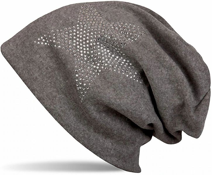 styleBREAKER Beanie "Warme Beanie Mütze mit Strass Stern" 1 Stk. günstig online kaufen