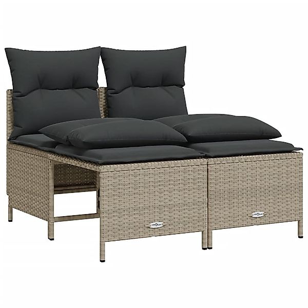 vidaXL Gartenlounge-Set 4-tlg. Garten-Sofagarnitur mit Kissen günstig online kaufen