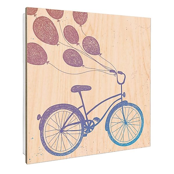 Banjado Großer Schlüsselbox Holz 30x30cm Weiß Scharnier Rechts 50 Haken Sch günstig online kaufen