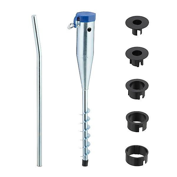 relaxdays Schirmhalter Bodenhülse für Sonnenschirm, für günstig online kaufen