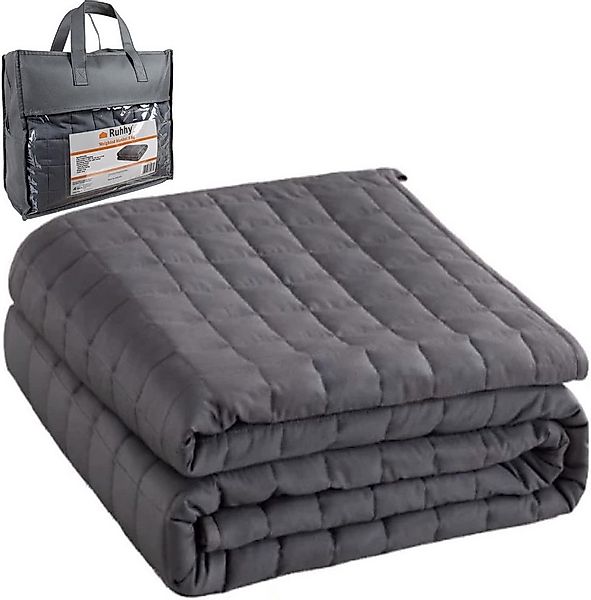 Ruhhy Gewichtsdecke Gewichtsdecke für Erwachsene 200x150cm 6/8kg Glasperlen günstig online kaufen
