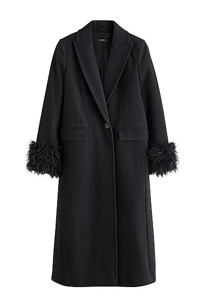 Next Fellimitatmantel Mantel mit Manschetten aus Kunstfell (1-tlg) günstig online kaufen