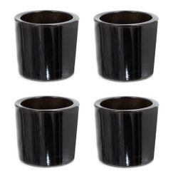 Creativery Teelichthalter, Teelichthalter Glas 6,5x6cm schwarz günstig online kaufen