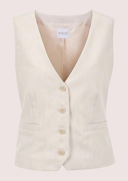 MADELEINE Kurzweste "Weste Elegante Einreiher-Weste, verkürzt" Dezente Leis günstig online kaufen