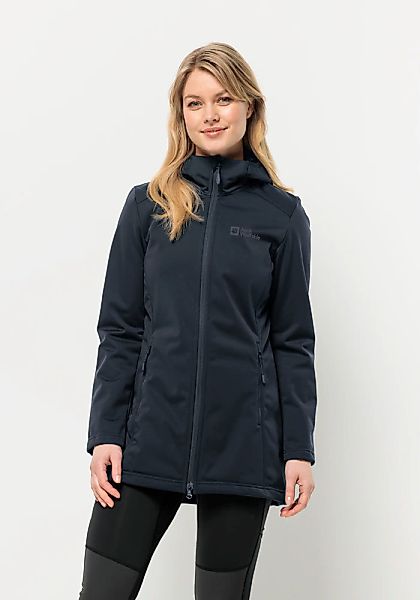 Jack Wolfskin Softshellmantel Windhain Coat Damen Übergangsjacke, Windbreak günstig online kaufen