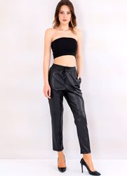 fashionshowcase Lederimitathose Damen Hose in Lederoptik günstig online kaufen