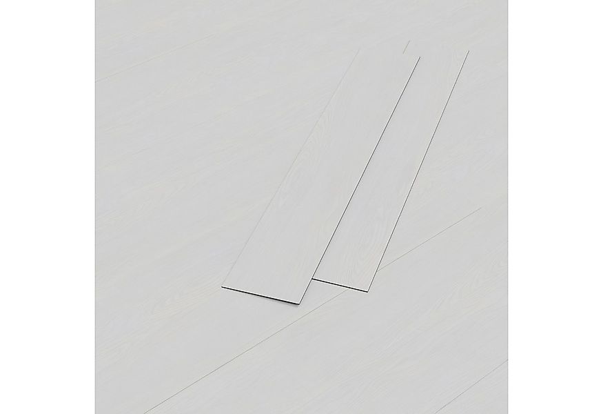 HAGO Vinylboden 2,23m² Eiche hell Weiß Selbstklebend Bodenbelag Laminat 2mm günstig online kaufen