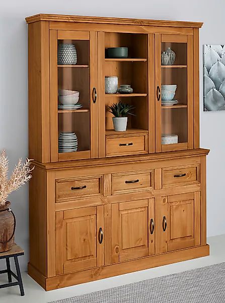 OTTO home Buffet "Selma" aus massivem Kiefernholz, mit Griffen aus antikisi günstig online kaufen