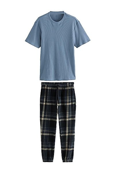 Next Pyjama Motionflex Lange Pyjamahose mit Karomuster (2 tlg) günstig online kaufen