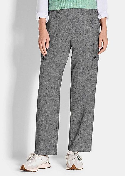 GOLDNER Schlupfhose Kurzgröße: Modische Stretchhose mit Taschen Viskosehose günstig online kaufen