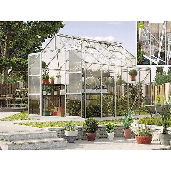 Vitavia Gewächshaus Jupiter 8300 Alu 8,3 m² günstig online kaufen