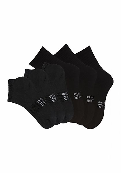 H.I.S Sportsocken Packung, 6 Stk. tlg. Fitness Pack mit zwei Längen in eine günstig online kaufen