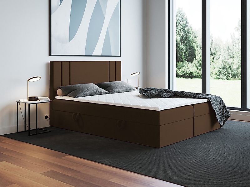 Godre Boxspringbett mit Bettkasten Nardo 120x200 günstig online kaufen