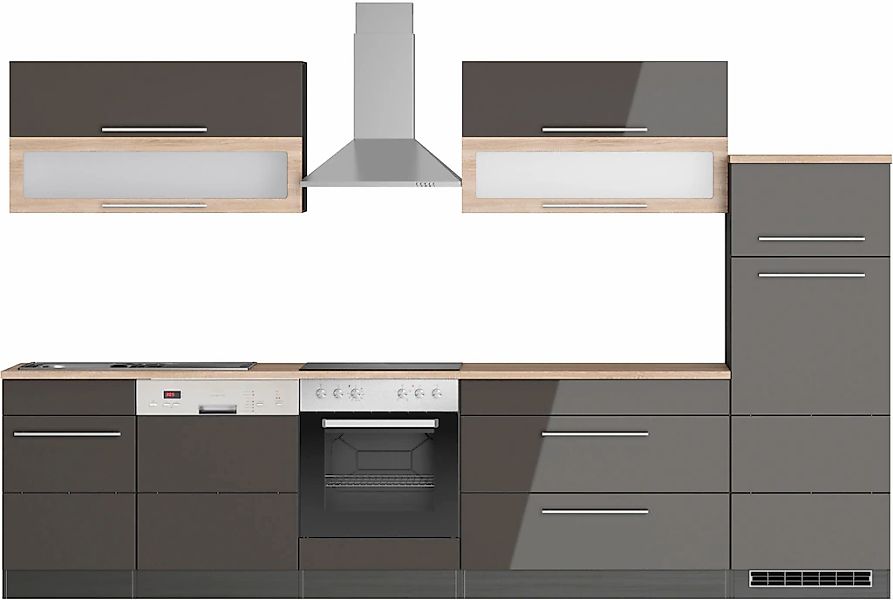 HELD MÖBEL Küchenzeile "Wien", Breite 330 cm, wahlweise mit E-Geräten günstig online kaufen