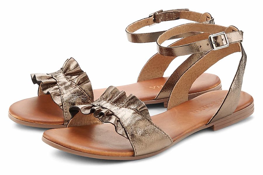 LASCANA Sandale "Sommerschuh", Sandalette, Sommerschuh, offener Schuh aus L günstig online kaufen