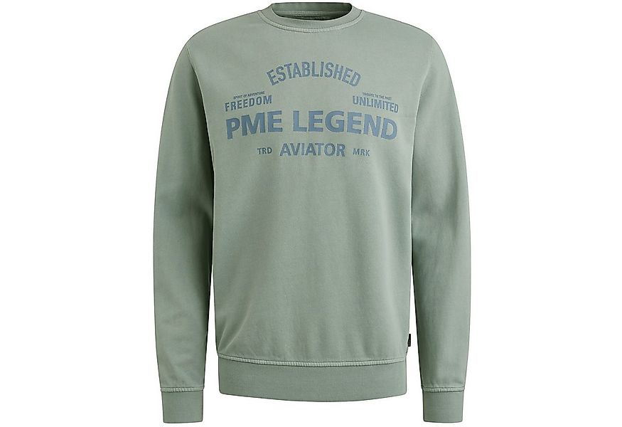 PME LEGEND Sweatshirt - Pullover aus Baumwolle mit Garment-Dye-Waschung günstig online kaufen