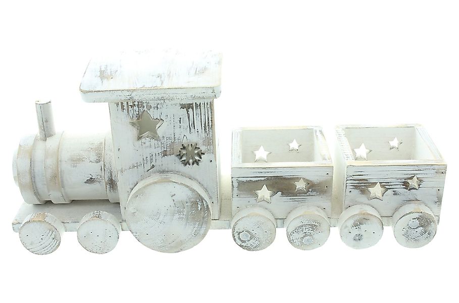 Dekoleidenschaft Dekofigur Weihnachtszug "Shabby White" aus günstig online kaufen