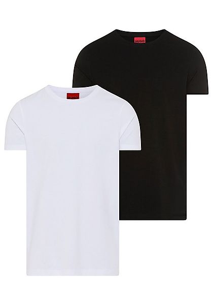 HUGO T-Shirt HUGO-Round (Packung, 2er) Rundhalsausschnitt, Slim-Fit, HUGO L günstig online kaufen