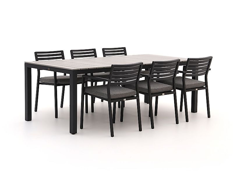 Bellagio Rumo/Fidenza 220 cm Gartenmöbel-Set 7-teilig Stapelbar günstig online kaufen