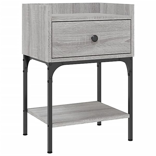 vidaXL Nachttisch Grau Sonoma-Eiche 40,5x31x60 cm Holzwerkstoff 825899 günstig online kaufen