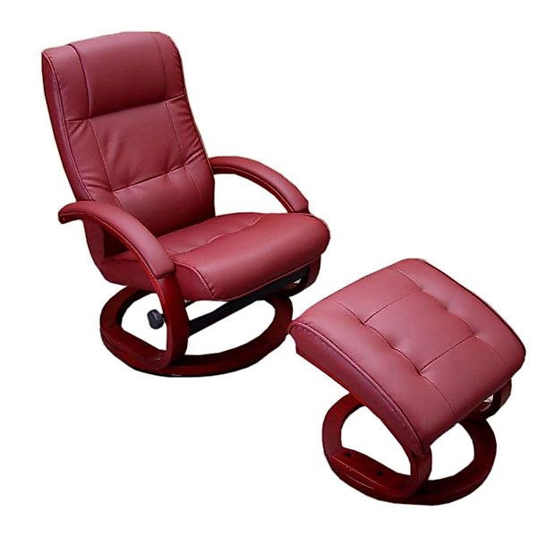 MCW Relaxsessel Aprilia mit Hocker Bordeaux günstig online kaufen