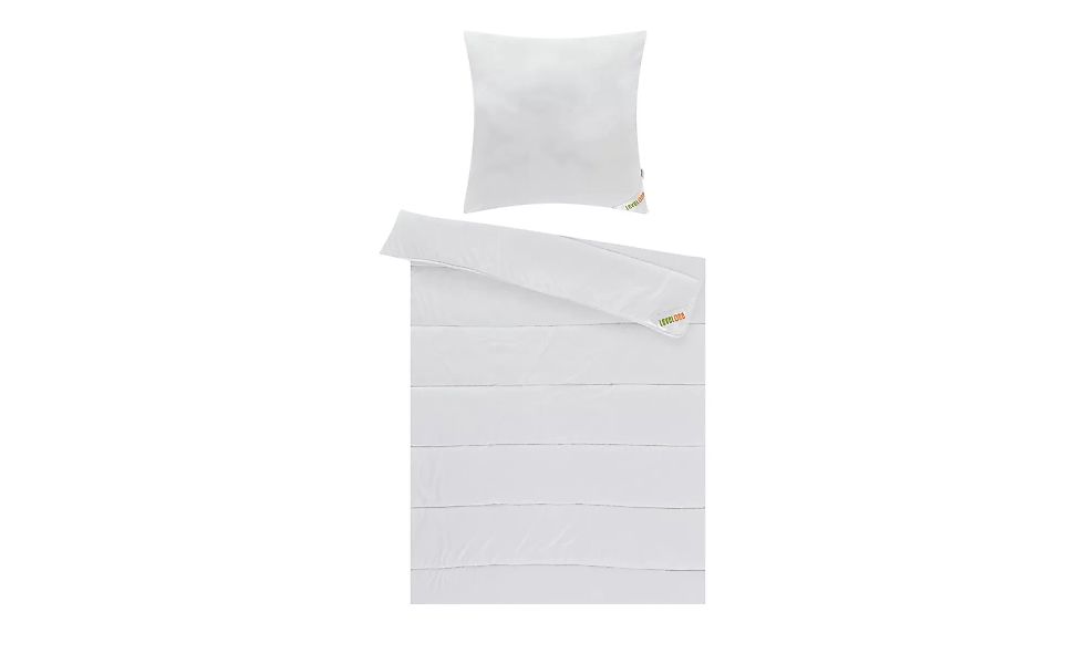 levelone Betten-Set, 2-teilig - weiß - 135 cm - Sconto günstig online kaufen