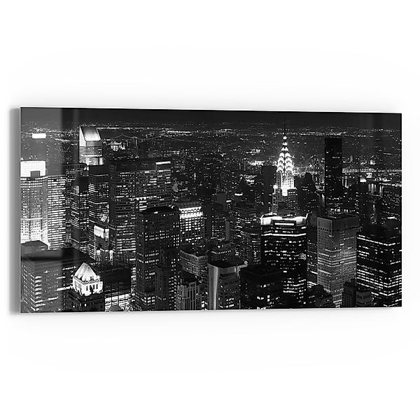 DEQORI Glasbild 'Nächtliches Manhattan', 'Nächtliches Manhattan', günstig online kaufen