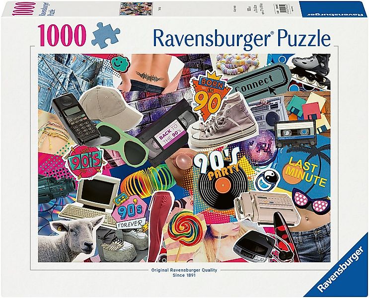Ravensburger Puzzle Die 90er Jahre, 1000 Puzzleteile, Made in Germany günstig online kaufen
